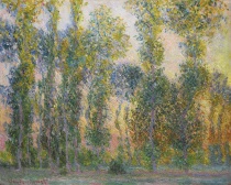 Claude Monet - Les Peupliers à Giverny 1887